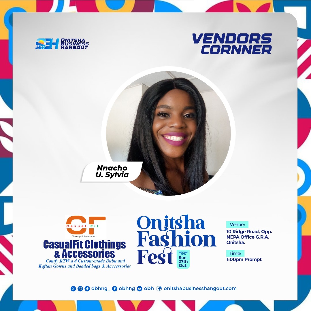 Madam_Casualfit's tweet image. Event: FASHION FEST (First of its kind)

Date: Sunday, 27 October 2024

Venue: No 10 Ridge road, Opp. EEDC office, GRA, Onitsha

Time: 1pm prompt

#OBH
#OnitshaFashionFest
#Onitshatwittercommunity