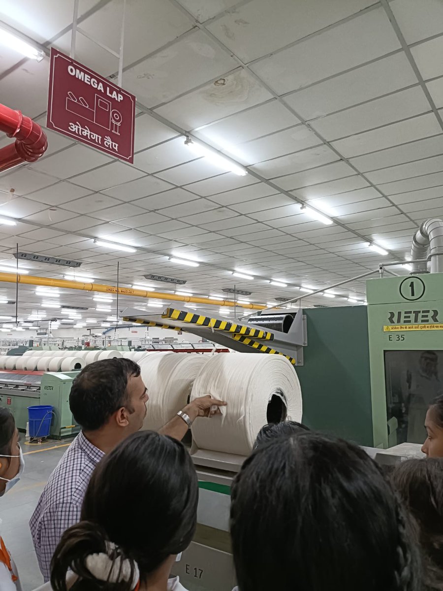 GJIMTMohali's tweet photo. GJIMT organized an industry visit to Vardhman Spinning Mills in Baddi, where the MBA students enthusiastically participated. They engaged actively, asking insightful questions regarding the production and operations processes in the textile industry. https://t.co/0UuKh7slIh