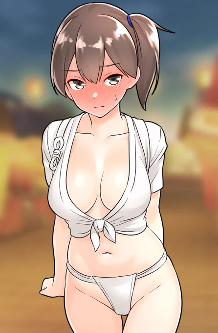 #無言でエロい立ち絵を貼るとエロいフォロワーさんが増えるふんどし加賀さん( ◜ᴗ◝) 