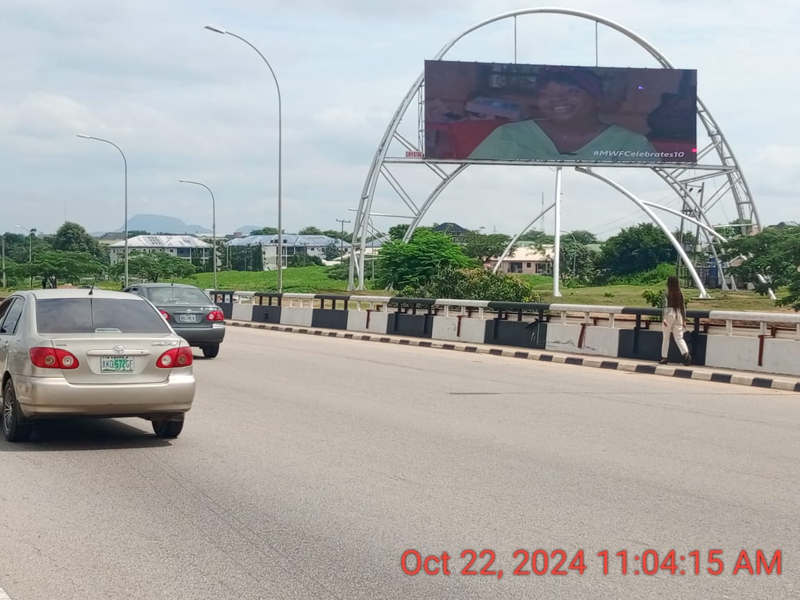 TheFaridaYahya's tweet photo. Our billboards are live across Abuja today 🥳🥳 Go find one and send us a photo or video to win a FREE ticket 💪🏾 

#MWFAAN 
#LegacyConference 
#MWFCelebrates10 https://t.co/tB7ffmIGPt