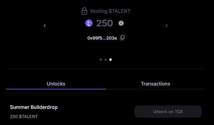 0xCoinacci's tweet image. ⚠️ İçimden bir his $TALENT son #airdrop veren projelerden daha iyi kazanç sağlayacak diyor.

🔵 Bugün #Base ağında token de deploy edilip Coinmarketcap &apos;e token eklenmiş.

Total supply : 600 milyon
Initial Circulating Supply: 29% (174 milyon)
Market Cap: $11,425,375
Fully Diluted…