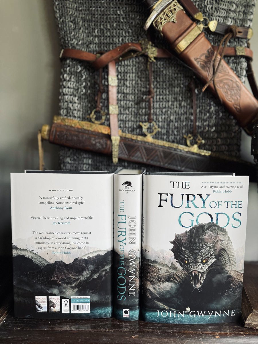 JohnGwynne_'s tweet image. Today is the day!
The Fury of the Gods is published in North America and the UK today.
It’s a big moment for me, bittersweet because this is the first book I have had published without my beautiful Harriett being here.
Continued in comments...