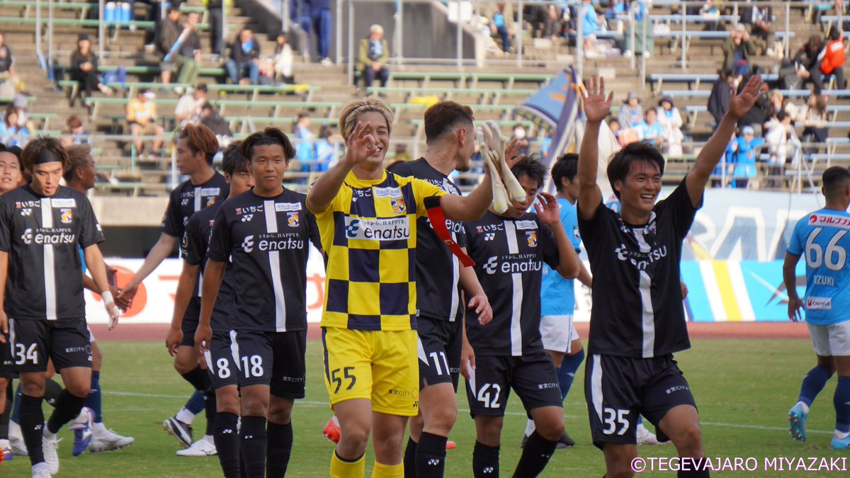 genki_egawa7's tweet photo. 遠くアウェーの地まで駆けつけてきてくださったサポーターの皆さん。
DAZNやSNSを通して応援してくださった皆さん。
本当にいつも力になってます！

これからも熱いご声援よろしくお願いします🔥🔥🔥

#テゲバジャーロ宮崎 #テゲバ #江川慶城 #ファイヤー https://t.co/7OYhWpIOU9