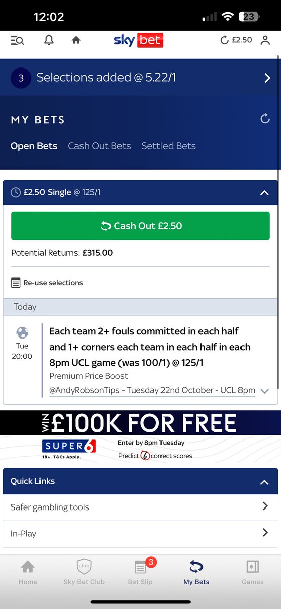 Connor025's tweet photo. @AndyRobsonTips My thoughts are I’ll buy you a dominos when it comes in https://t.co/ppCkp27N3L