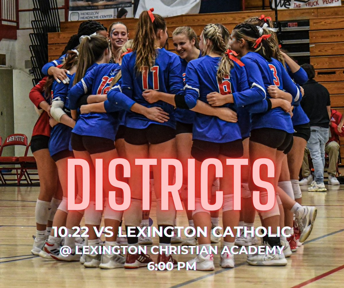 It’s Districts day! We hope to see everyone at LCA at 6pm to cheer on the Varsity Generals. Tickets available at GoFan. 

#NotDoneYette