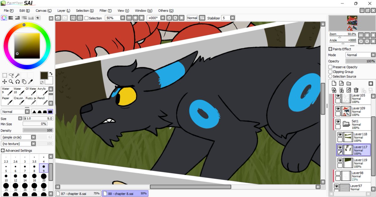 Finally back on the comic grind after a month of long work hours and commissions!! Those seven commissions really had me run ragged, hah, so I'm glad to finally be freeeee