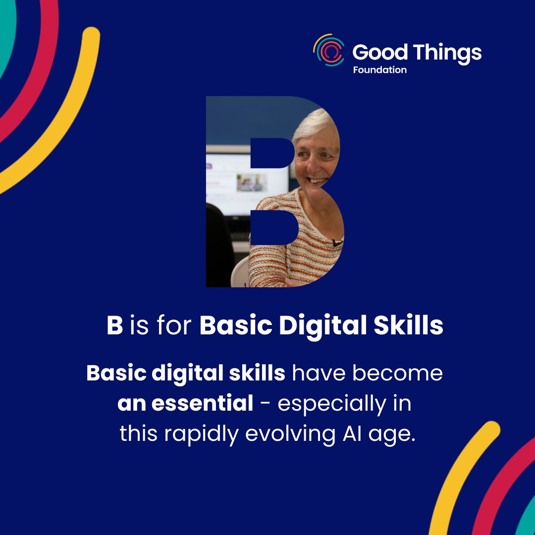 Good Things Foundation (@goodthingsfdn) on Twitter photo Basic digital skills have become an essential - especially in this rapidly evolving AI age.
But there are barriers that can create significant obstacles for people with no to low digital skills.
Learn more about the A-Z's of #DigitalInclusion at goodthingsfoundation.org/discover/digit…. Basic digital skills have become an essential - especially in this rapidly evolving AI age.
But there are barriers that can create significant obstacles for people with no to low digital skills.
Learn more about the A-Z's of #DigitalInclusion at goodthingsfoundation.org/discover/digit….