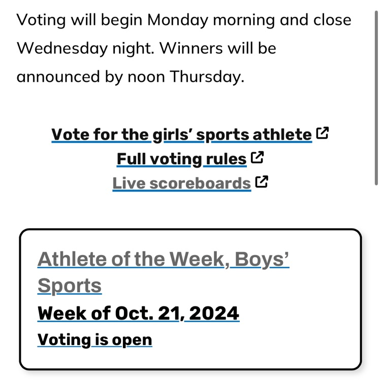 CanajoharieCSD's tweet photo. Vote for Cody Hyney for Section 2 Boys Athlete of the week!  Just log onto TimesUnion.com-Sports-High School-Scroll down to Athlete of the Week! https://t.co/6gVBPr9EKt