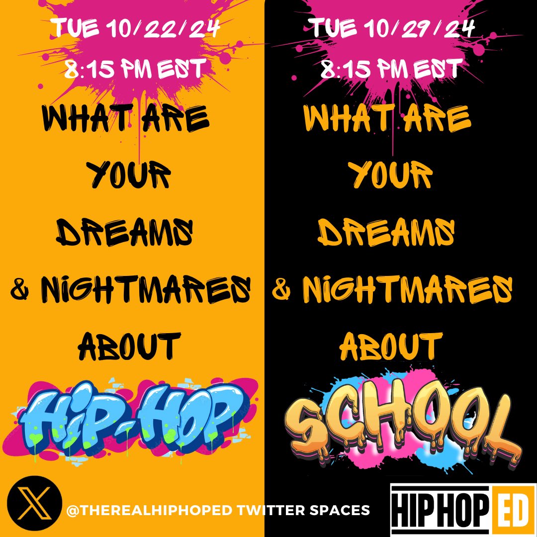 #HipHopEd (@therealhiphoped) on Twitter photo <a href="/jenlcraft/">Dr. Jennifer Craft (she/her)</a> <a href="/darlingkari/">Kari Darling Lochary</a> @Dancerteacher_ <a href="/mrcarterteach/">Corey...Pusha-Teach</a> <a href="/darylhowardphd/">Dr. Daryl C. Howard</a> Tonight 8:15 pm EST join us on spaces w/<a href="/TheRealHipHopEd/">#HipHopEd</a> for part one of our “Dreams & Nightmares” series. Our focus tonight is on Hip Hop. #HipHopEd <a href="/jenlcraft/">Dr. Jennifer Craft (she/her)</a> <a href="/darlingkari/">Kari Darling Lochary</a> @Dancerteacher_ <a href="/mrcarterteach/">Corey...Pusha-Teach</a> <a href="/darylhowardphd/">Dr. Daryl C. Howard</a> Tonight 8:15 pm EST join us on spaces w/<a href="/TheRealHipHopEd/">#HipHopEd</a> for part one of our “Dreams & Nightmares” series. Our focus tonight is on Hip Hop. #HipHopEd