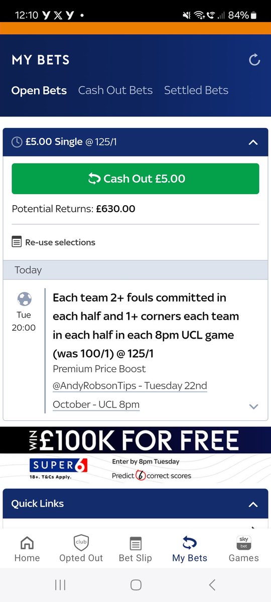 123Bish's tweet photo. @AndyRobsonTips Your notification hit my phone, and in that moment, I just knew it was an offer I could not refuse! 🤑 https://t.co/58epUHxf1I