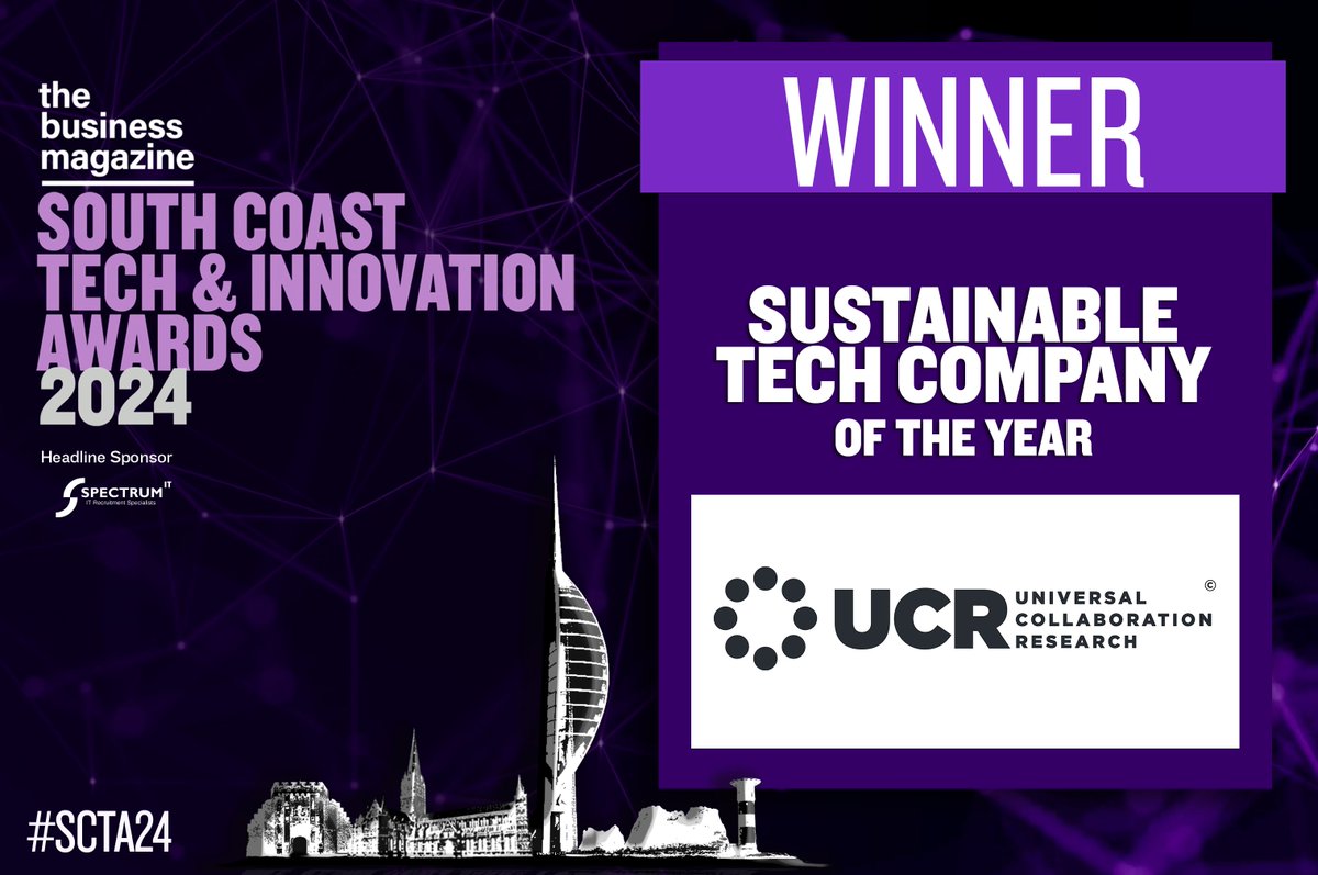 Winner! Sustainable Tech Company of the Year 2024 - UCR tech reduces energy use of electrolytic processes by over 60% - potential to transform economics of #industry even #GreenHydrogen  #Sustainability  #Technology  #SCTIA24 #winner #Innovation  #ucr #ucrgroup <a href="/TheBusinessMag/">@TheBusinessMag</a>