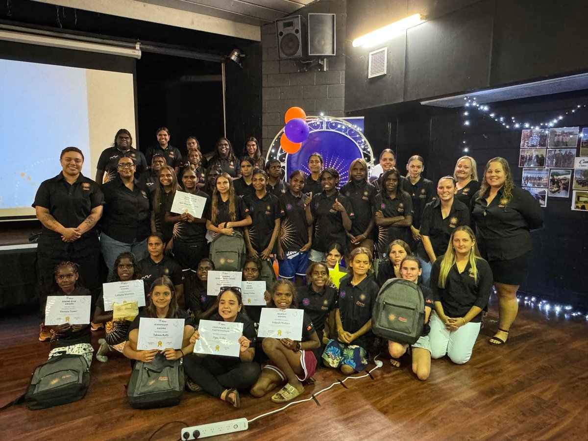 SteveEdgoMLA's tweet photo. Tonight the #TennantCreek Stars Foundation held their 2024 Awards Night.

Congratulations to all of the Award winners and, in particular, to the two #StarsFoundation students - Tahlia Kelly and Beyonce Spratt who both completed Year 12 this year. https://t.co/KJZCdU43Zc