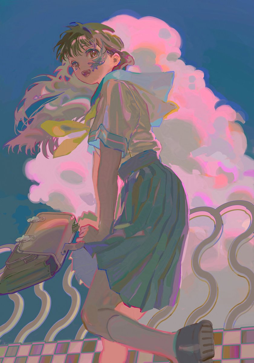 「Rosy cheeks trying Glaze on my art (part」|tamomoko from TamoTaroのイラスト