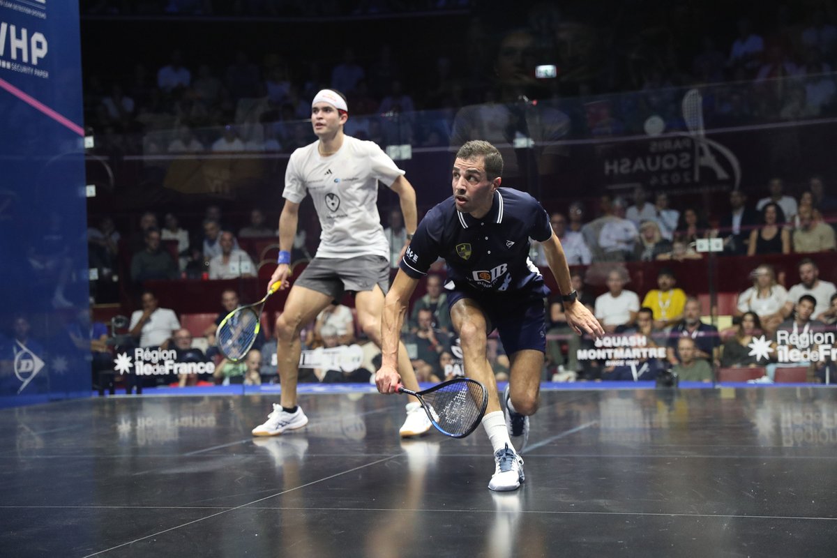 PSASquashTour's tweet photo. The World Champion 🆚 the World No.1 

What a match it was in Paris between @diegoelias96 and @AliFarag 🔥

In a match labelled as one of the best matches of recent years, @xcourtanalytics have taken a closer look at what made the match so epic 👇
https://t.co/zaYbDdiANj https://t.co/8YGZVa558G