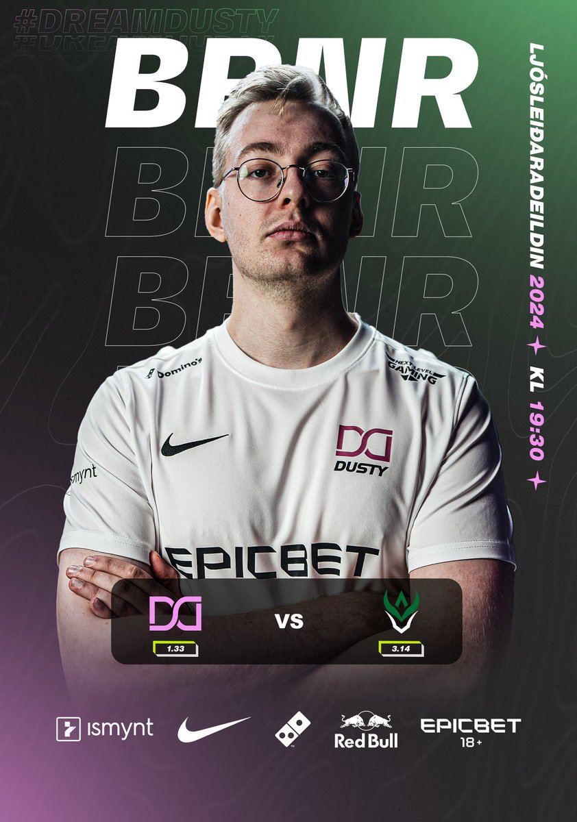 Leikur 8 í Ljósleiðaradeildinni!
Spennandi leikur gegn Sögu í kvöld!

Leikurinn byrjar kl 19:30 og verður streymt á twitch:
twitch.tv/rafithrottir

Einnig verður hægt að fylgjast með í Sjónvarpi Símans
#dreamdusty #ljósleiðaradeildin #dominosiceland #nikeiceland #redbulliceland
