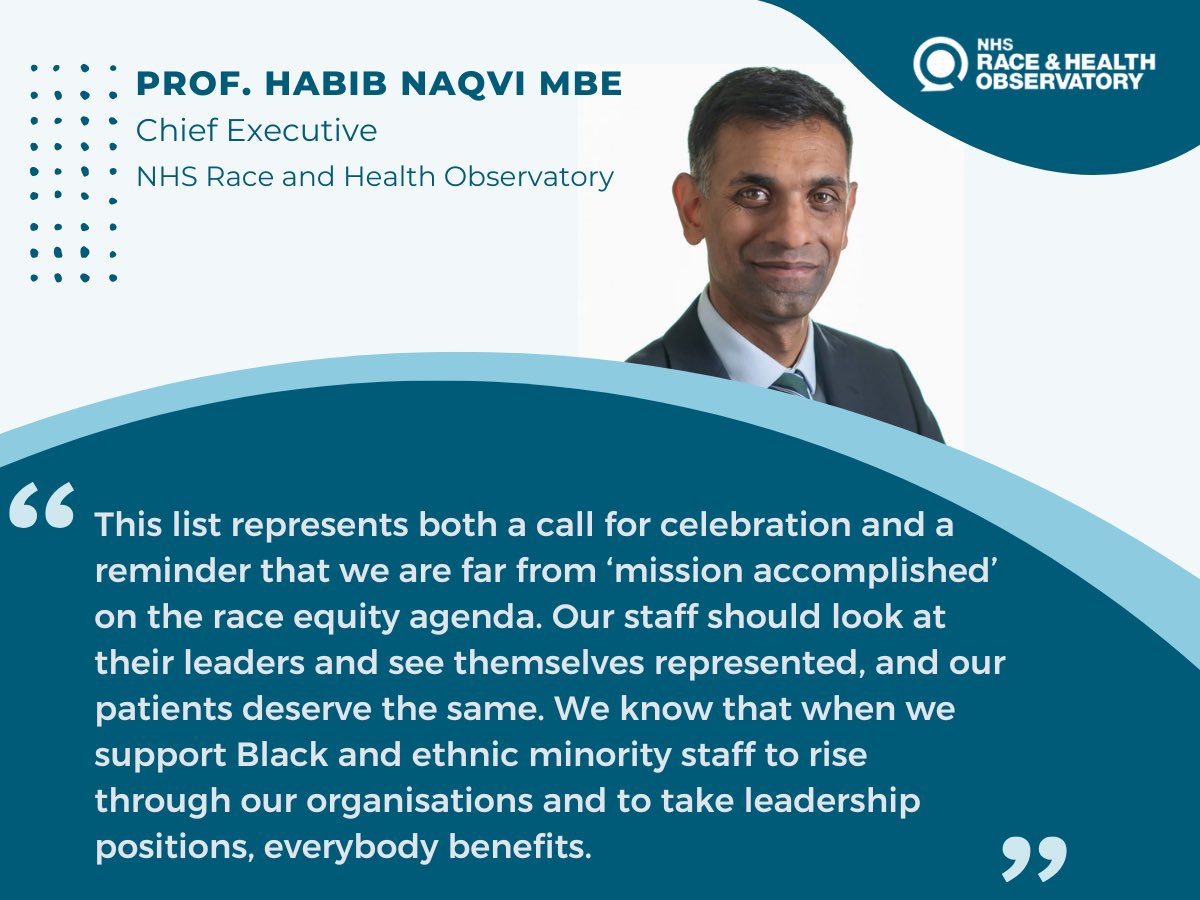 NHS Race & Health Observatory (@nhs_rho) on Twitter photo We’re delighted to sponsor the <a href="/HSJnews/">Health Service Journal</a> 50 most influential Black, Asian and minority ethnic people in health: Full list here: ift.tt/TnqMmrJ We’re delighted to sponsor the <a href="/HSJnews/">Health Service Journal</a> 50 most influential Black, Asian and minority ethnic people in health: Full list here: ift.tt/TnqMmrJ