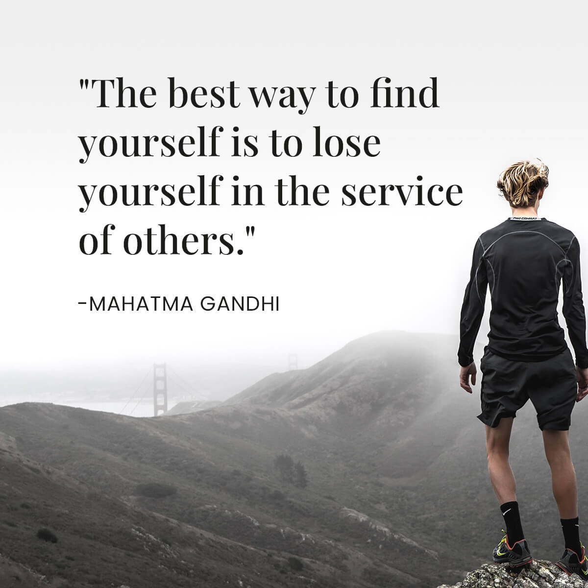 One can better understand and discover their own sense of purpose when helping others.

#inspirationalquotes #quoteoftheday