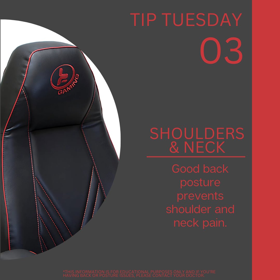 To avoid shoulder and neck pain, sit up straight and pull your shoulders down. Avoid rounding your shoulders and keep your back against the chair in a straight position. This will also help prevent neck pain which can lead to tension headaches.

#ergonomic #pain #stayhealthy