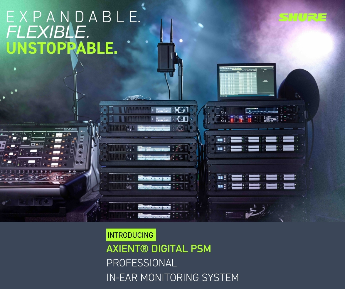 excellencemktg's tweet image. Introducing Axient® Digital PSM Professional In-Ear Monitoring System. Powered by @Shure WMAS innovation. Ultimate control and flexibility.  Visit Shure.com/adpsm for more information.

#audioengineers #livesound #inearmonitoring #proav #unstoppable #wepowerperformance