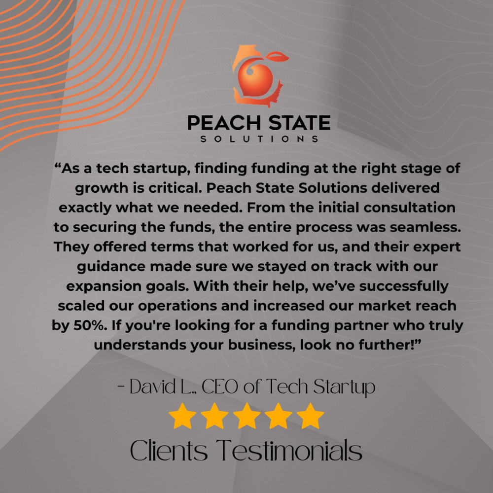 PeachStateSoln's tweet image. Real stories. Real success. 🌟 Another business owner unlocked their full potential with Peach State Solutions. Here's what they had to say!
#TestimonialTuesday #ClientSuccess #BusinessFunding #SuccessStory #PeachStateSolutions #SmallBusinessSupport #BusinessGrowth