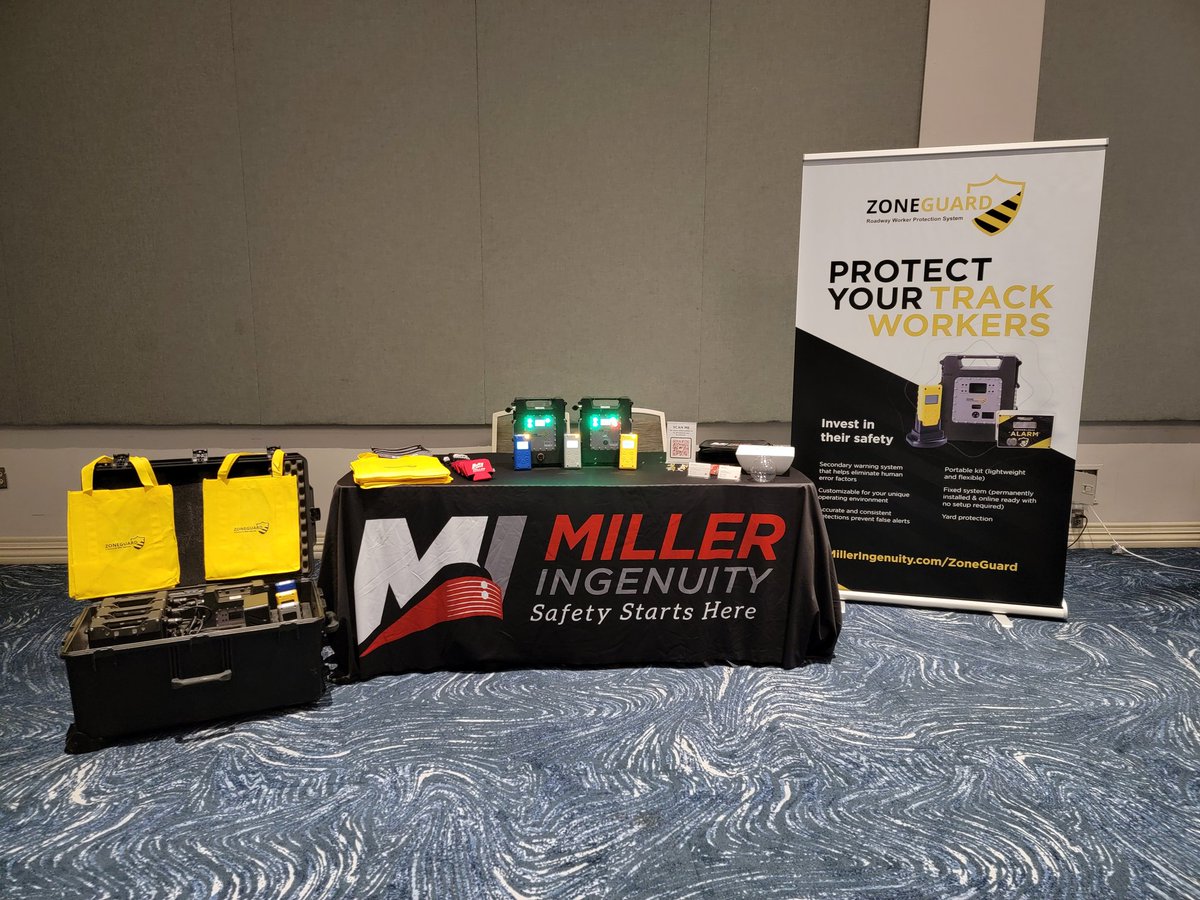 Visit Brent Fransen and Christine Nestor at the 2nd annual Transportation Technology Center Conference today and learn about our #ZoneGuard track worker protection system. We look forward to meeting you!

#ttc24