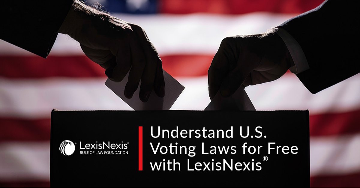 With the LexisNexis U.S. Voting Laws &amp; Legislation Center, you can access the most extensive collection of U.S. voting laws and news at your fingertips. From state-specific legislation to national trends, stay informed and engaged! bit.ly/3zDr402 

#RuleOfLaw #VotingLaw