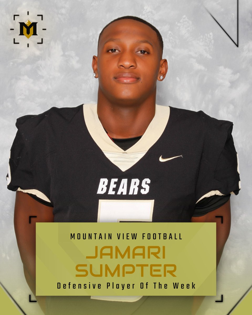MVFootballBears's tweet photo. Your week 9 players of the week! Not pictured are Offensive Player of the Week - Victor Madu and Scout Team Player of the Week - Caden Wimberly https://t.co/8PUFyK8aqp