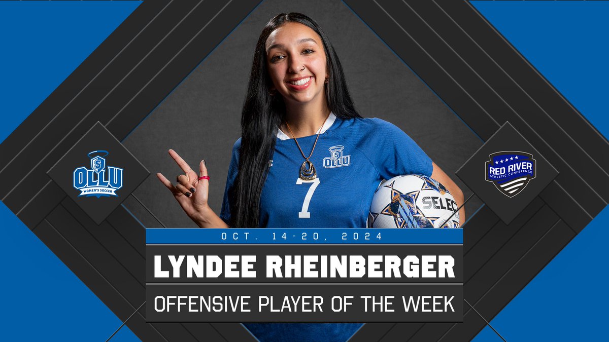Lyndee Rheinberger Wins Offensive Player of the Week Award - Read more here: ollusaintsathletics.com/sports/wsoc/20…