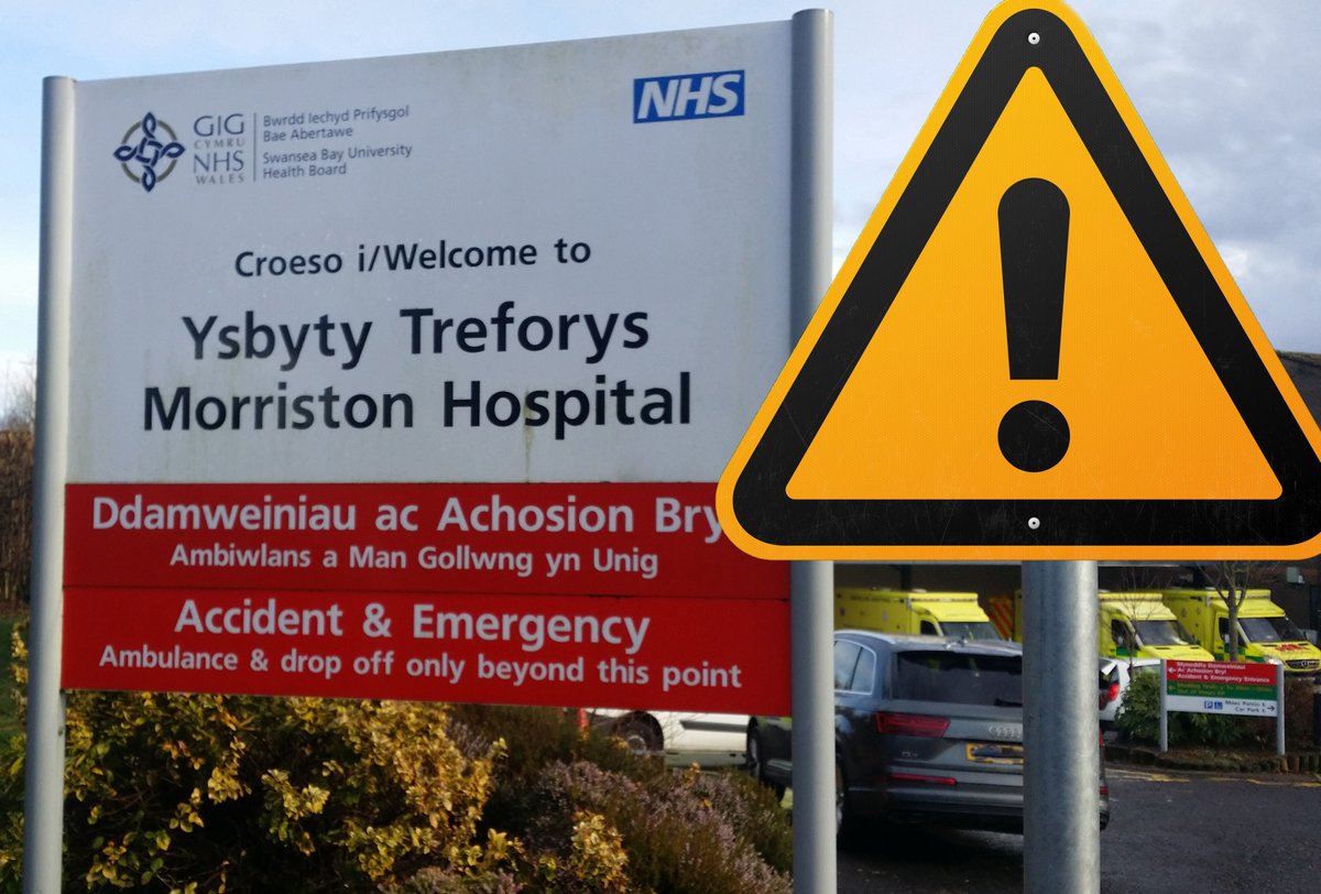 Morriston Hospital remains exceptionally busy today. We continue to urge the public to not come to the Emergency Department (A&amp;E) unless absolutely unavoidable. Our website has advice on other ways of getting care sbuhb.nhs.wales/urgentout-of-h…