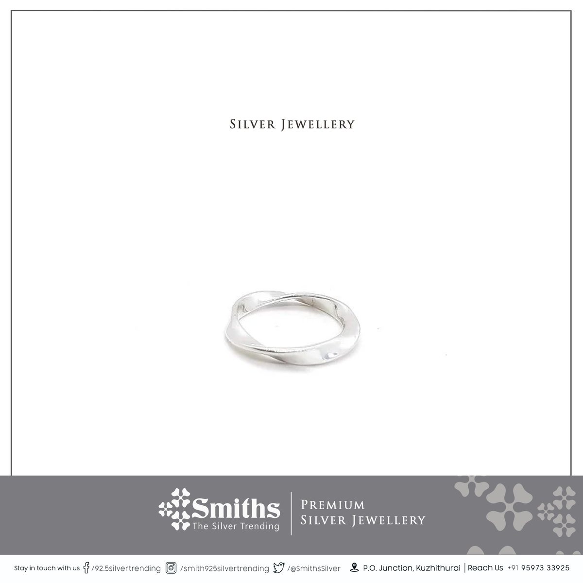 SmithsSilver's tweet photo. #Smiths® | #ThesSilverTrending™ | #PremiumSilverJewellery | #SilverJewellery | #kuzhithurai  | #kanyakumari | #கன்னியாகுமரி | #sterlingsilver | #viral | #puresilver | #silver | #puresilverjewelry | #925silver | #everydaywear | #designerjewelry | #பிரீமியம்_சில்வர்_ஜுவல்லரி https://t.co/41VfO06BKg