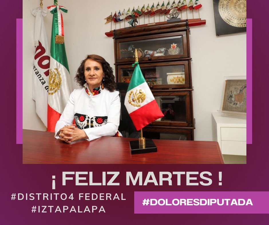 ¡Excelente día!
#FelizMartesATodos 
La Transformación y el Humanismo Mexicano son nuestra guía. 
#CuartaTransformación 
#SeguimosHaciendoHistoria
#DoloresDiputada