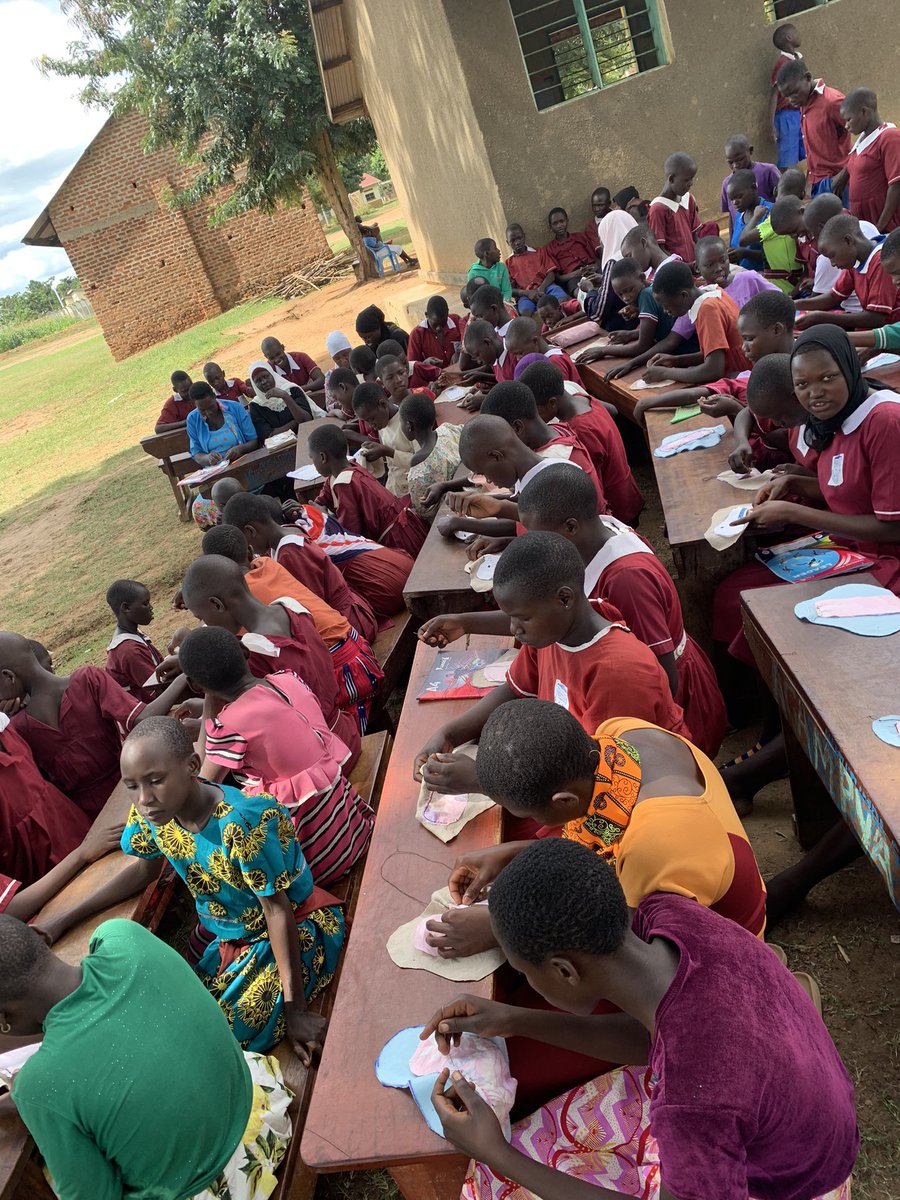 joankabahu's tweet photo. Last week,we implemented a Menstrual Hygiene Project in 3 primary schools of Namutumba s/county training over 700 participants on how to make reusable sanitary pads &amp; liquid soap.This initiative was intended to curb the challenge of absenteeism amongst girls during menstruation. https://t.co/ogxsBVHvig