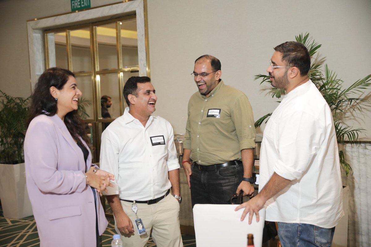 WebEngage's tweet photo. Incredible insights at the SORM Dinner with AWS! From retention strategies to cracking Gen Z &amp; SMS marketing, the future of #retail is bright! 💡 

#RetailInnovation #CustomerJourney #RetentionSimplified🚀 #WebEngage https://t.co/AjhzueiFWa