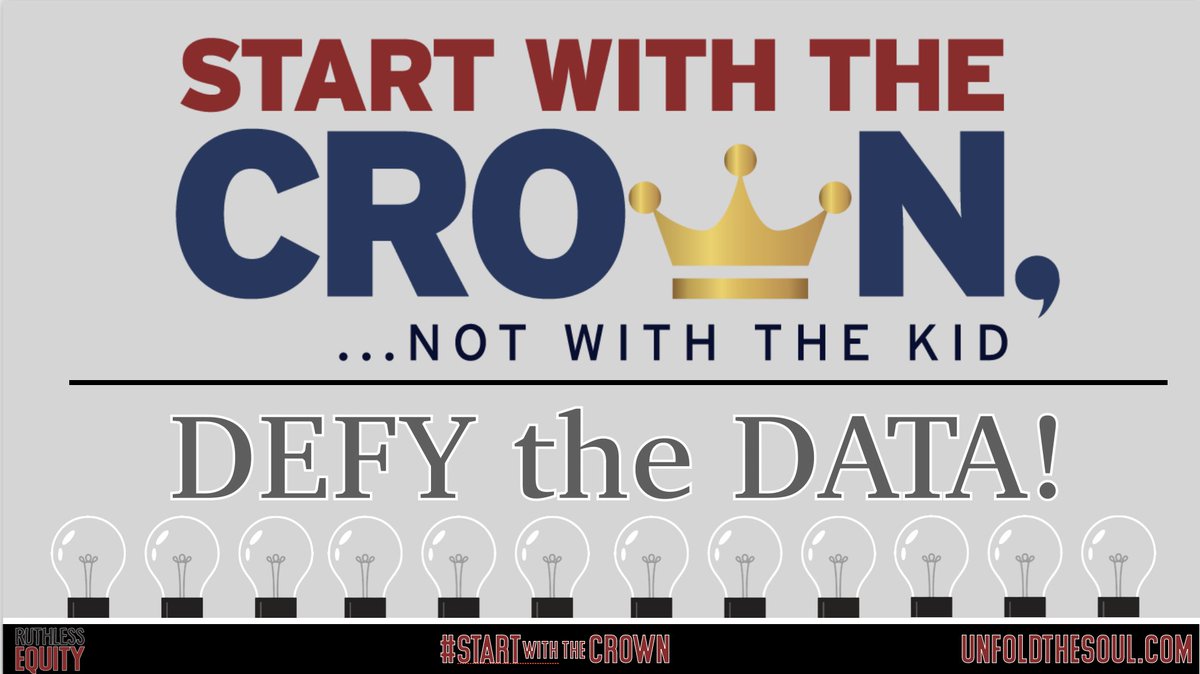 unfoldthesoul's tweet photo. Data may predict outcomes, but it doesn’t determine destiny. Start with the crown and defy the data — because our students are more than numbers.
#DefyTheData #StartWithTheCrown #RuthlessEquity https://t.co/uGnlUcMOvF