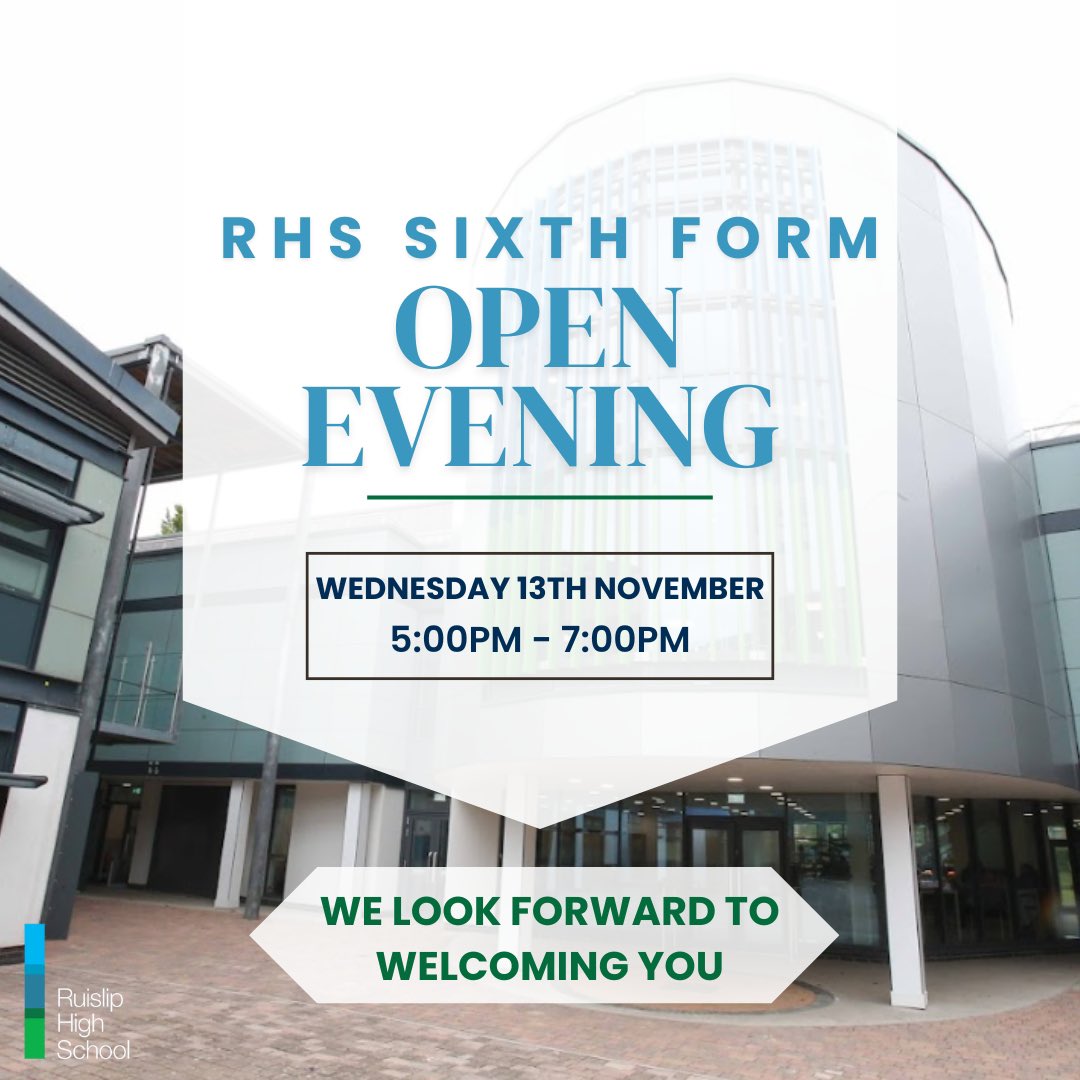 On Wednesday 13th November, 2024, from 5-7pm, we will be opening our doors for our Sixth Form Open Evening. This will be a fantastic opportunity to find about the exciting range of Post-16 options available to students joining us in September 2025.