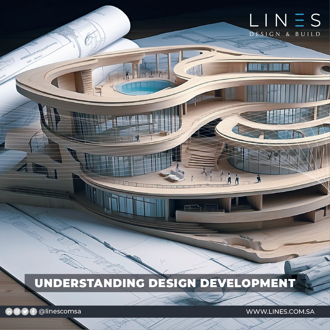 linescomsa's tweet image. After the initial framework of #SchematicDesign, #DesignDevelopment is where the magic truly happens. This phase is all about refining every detail, including materials, finishes, and lighting.
#Linescomsa #DesignandBuild