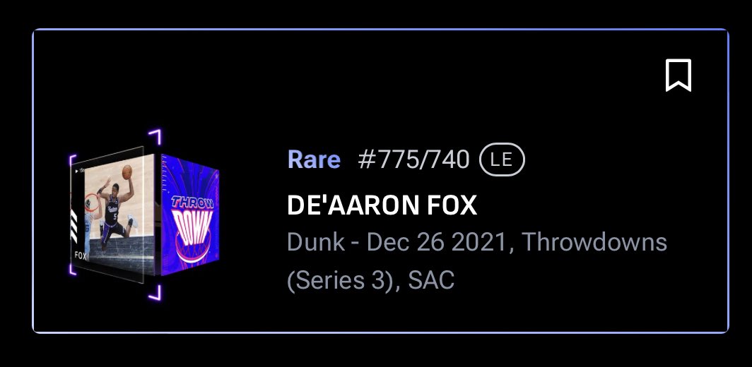 🚨GIVEAWAY #4🚨

NBA is back tonight!! To celebrate let’s giveaway a De’Aaron Fox Rare 🔥

Repost 🔁
Comment below with your Fast Break line up ⬇️

Ends Oct 22nd at tip off