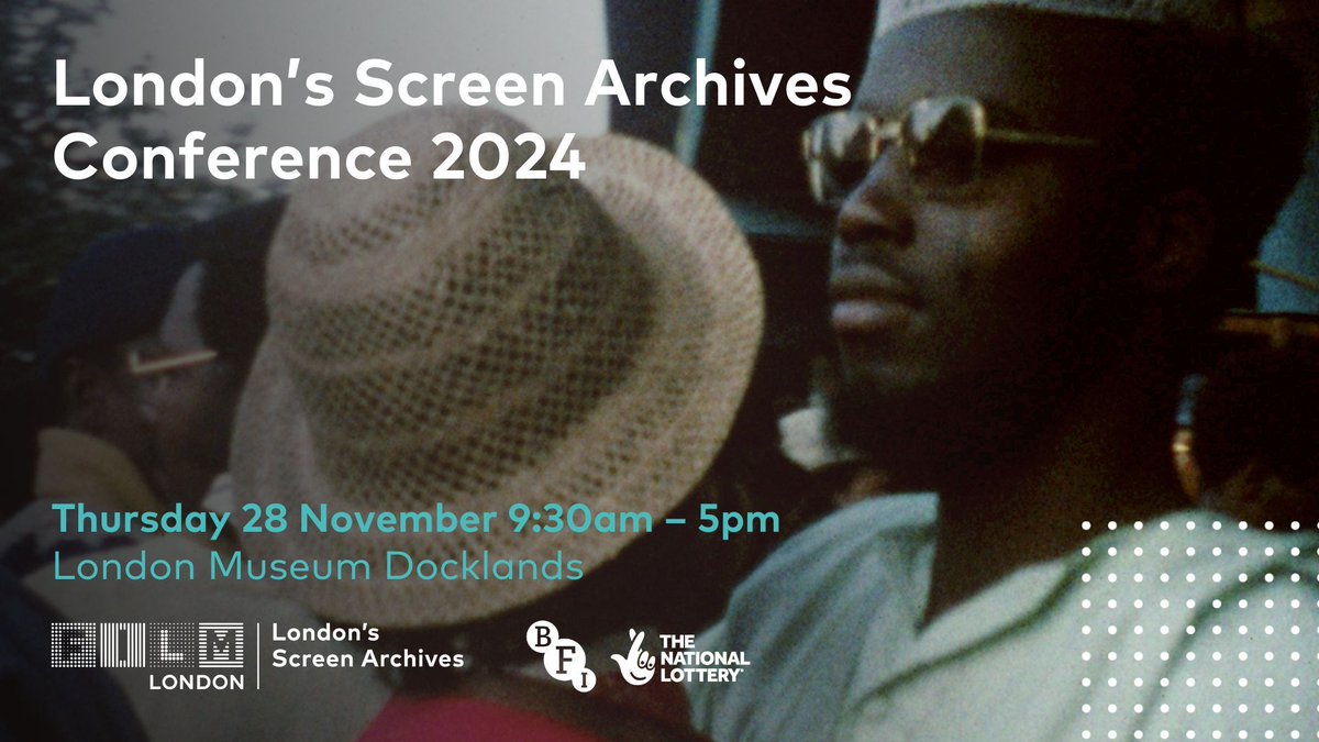 Film London (@film_london) on Twitter photo There's still time to book your tickets to join us at <a href="/LDN_Museum/">London Museum</a> Docklands this November for the 2024 Londonās Screen Archives conference!
The conference will be centred around the āUndocumentedā project, and the full programme is to be announced soon.
buff.ly/40l5QSe There's still time to book your tickets to join us at <a href="/LDN_Museum/">London Museum</a> Docklands this November for the 2024 Londonās Screen Archives conference!
The conference will be centred around the āUndocumentedā project, and the full programme is to be announced soon.
buff.ly/40l5QSe