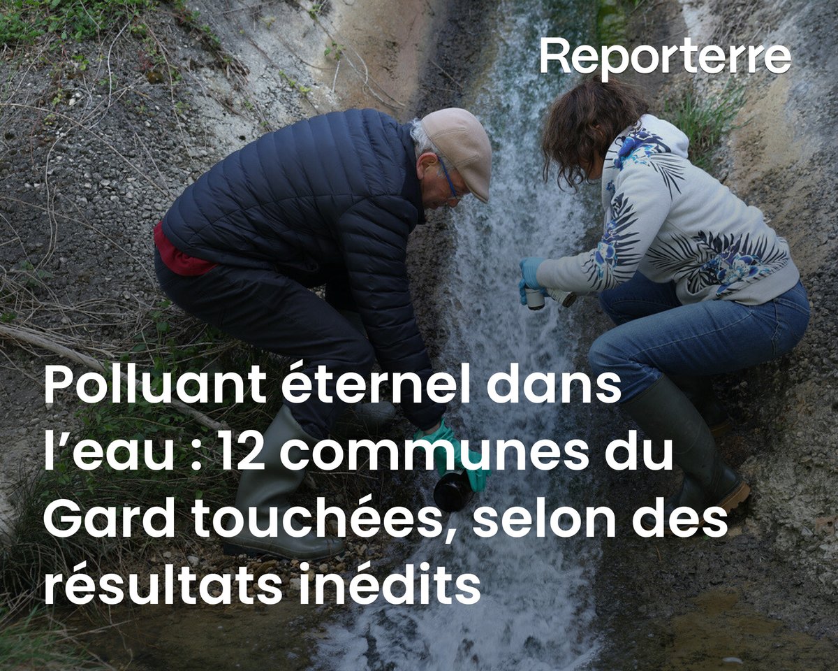 Reporterre et Générations futures publient les conclusions des prélèvements d'eau de douze communes du Gard, proches de l'usine chimique Solvay, à Salindres.

Lire l'article ➡️ l.reporterre.net/5sH