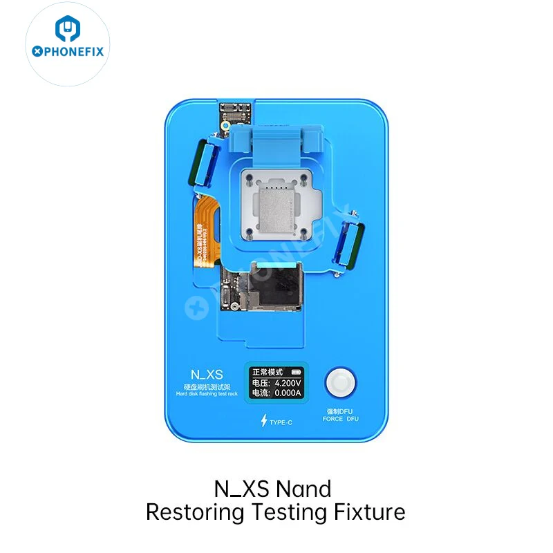 weikexiu's tweet photo. JCID N_XS Nand Restoring Test Fixture Built-in battery support ensures stable flashing without USB power issues, compatible with iPhone XR, XS and XS Max! 🔋

#diyfixtool #phonefix #nandflashing #dfumode #iphonexr #iphonexs #iphonexsmax #motherboardrepair #nandchip #flashing https://t.co/GY7vGT2Ojt