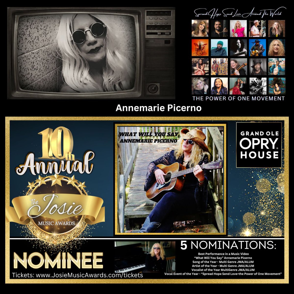 SUNDAY OCT 27TH  <a href="/josiemusicaward/">Josie Music Awards</a>  #Celebrate #Music josiemusicawards.com
