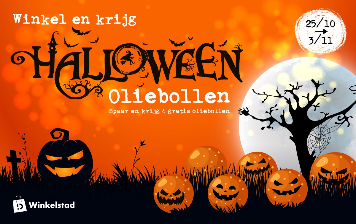 StadDeinze's tweet photo. Snoep🍬 of schrik👻! Dan graag het eerste.

👉 Van 25 oktober tot en met 3 november loopt de Halloweenactie van Deinze Winkelstad. 

🛒 Winkel lokaal en spaar stempels voor gratis oliebollen bij Booghs gebak op het Rheinbachplein.

➡️ Meer info via https://t.co/KWVomOszgE https://t.co/71RGQXCoer
