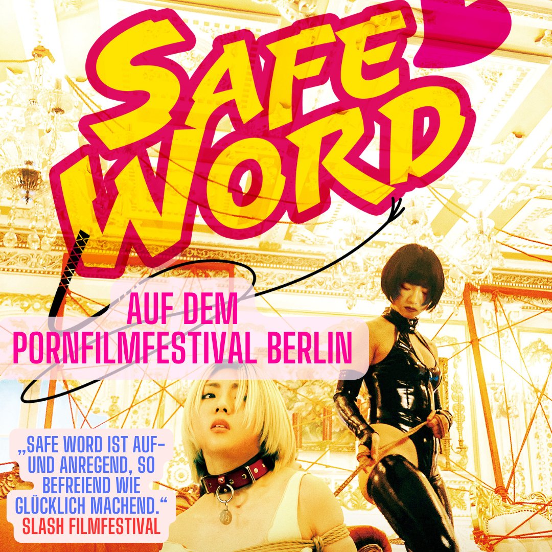 Zwei pikante Filme sind im Programm des Pornfilmfestival Berlin:
SAFE WORD - Heute, Do. und So.im Kino Moviemento: 
pornfilmfestivalberlin.de/film-2024/safe…
HER BODY - Heute abend (22.10. um 21 Uhr) und Donnerstag:
pornfilmfestivalberlin.de/film-2024/her-…

@pffberlin #pffb
#BuschMediaGroup