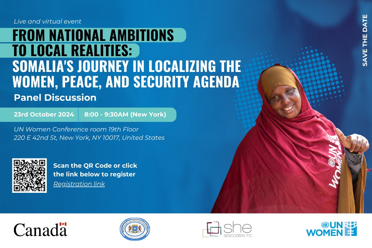 Canada in Kenya, Somalia and Uganda (@canhckenya) on Twitter photo As H.E. Minister <a href="/BashirMJ/">Lt. Gen. Bashir Mohamed Jama</a> begins a week in NYC that will focus on Women, Peace and Security, we look forward to an event co-hosted by <a href="/MFamily_HRD/">Ministry of Family & Human Rights Development</a>, <a href="/CanadaUN/">Canada Mission UN</a>, <a href="/UN_Women/">UN Women</a> and <a href="/sheAssociates/">SHE Associates Inc.</a>. Please join us Oct 23 at 8AM EST / 3PM EAT. #SomaliaWPSJourney: unwomen.zoom.us/meeting/regist… As H.E. Minister <a href="/BashirMJ/">Lt. Gen. Bashir Mohamed Jama</a> begins a week in NYC that will focus on Women, Peace and Security, we look forward to an event co-hosted by <a href="/MFamily_HRD/">Ministry of Family & Human Rights Development</a>, <a href="/CanadaUN/">Canada Mission UN</a>, <a href="/UN_Women/">UN Women</a> and <a href="/sheAssociates/">SHE Associates Inc.</a>. Please join us Oct 23 at 8AM EST / 3PM EAT. #SomaliaWPSJourney: unwomen.zoom.us/meeting/regist…