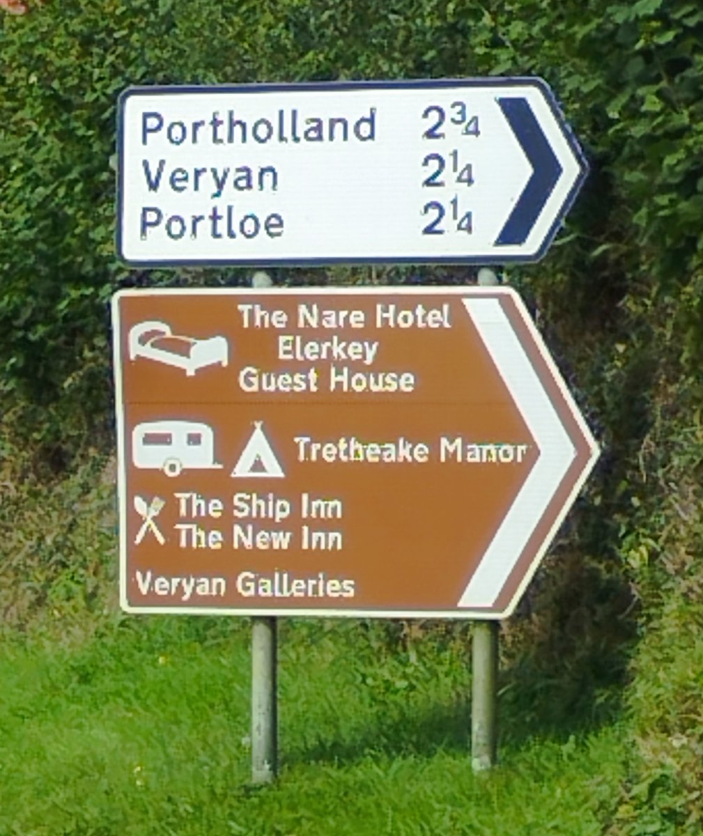 Portholland 
Veryan
Portloe
Nare Head
Tretheake