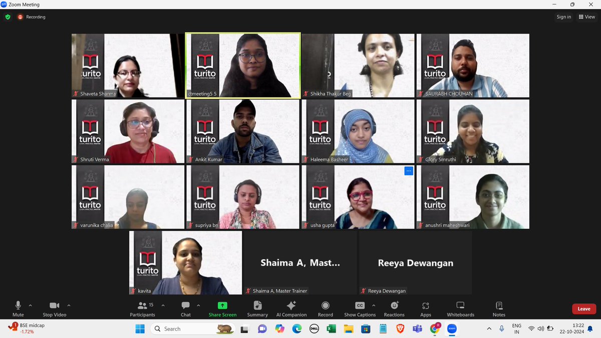 turitoaus's tweet photo. Kudos to our talented educators who completed their training today. Turito wishes you all the best on your International Teaching journey
#TeachingExcellence #InternationalTeaching #Educators #TuritoTraining https://t.co/UX8L0OtmkS
