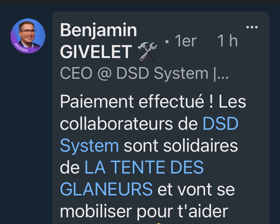 🤚 Merci Benjamin pour votre soutien !  😊
🚛 fr.ulule.com/achat-camion-f…
#CampagneUlule