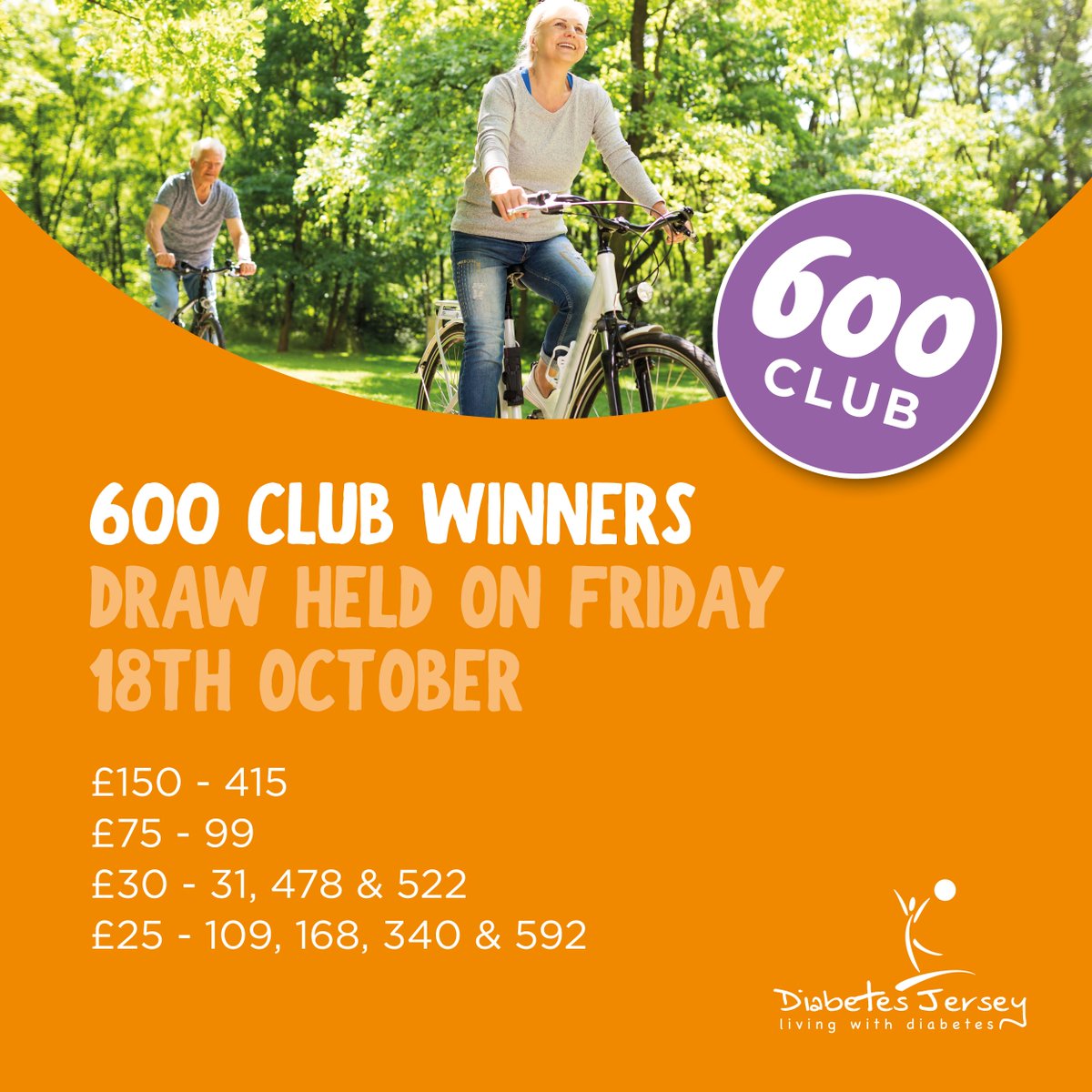 600 Club Winners!! Well done !!