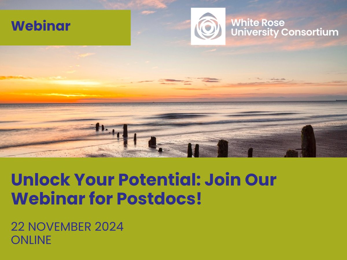 Discover how you can be one of the 24 Postdocs from the White Rose partner universities (Leeds, Sheffield, and York) who will make up the Prosper cohort here:

whiterose.ac.uk/event/unlock-y…