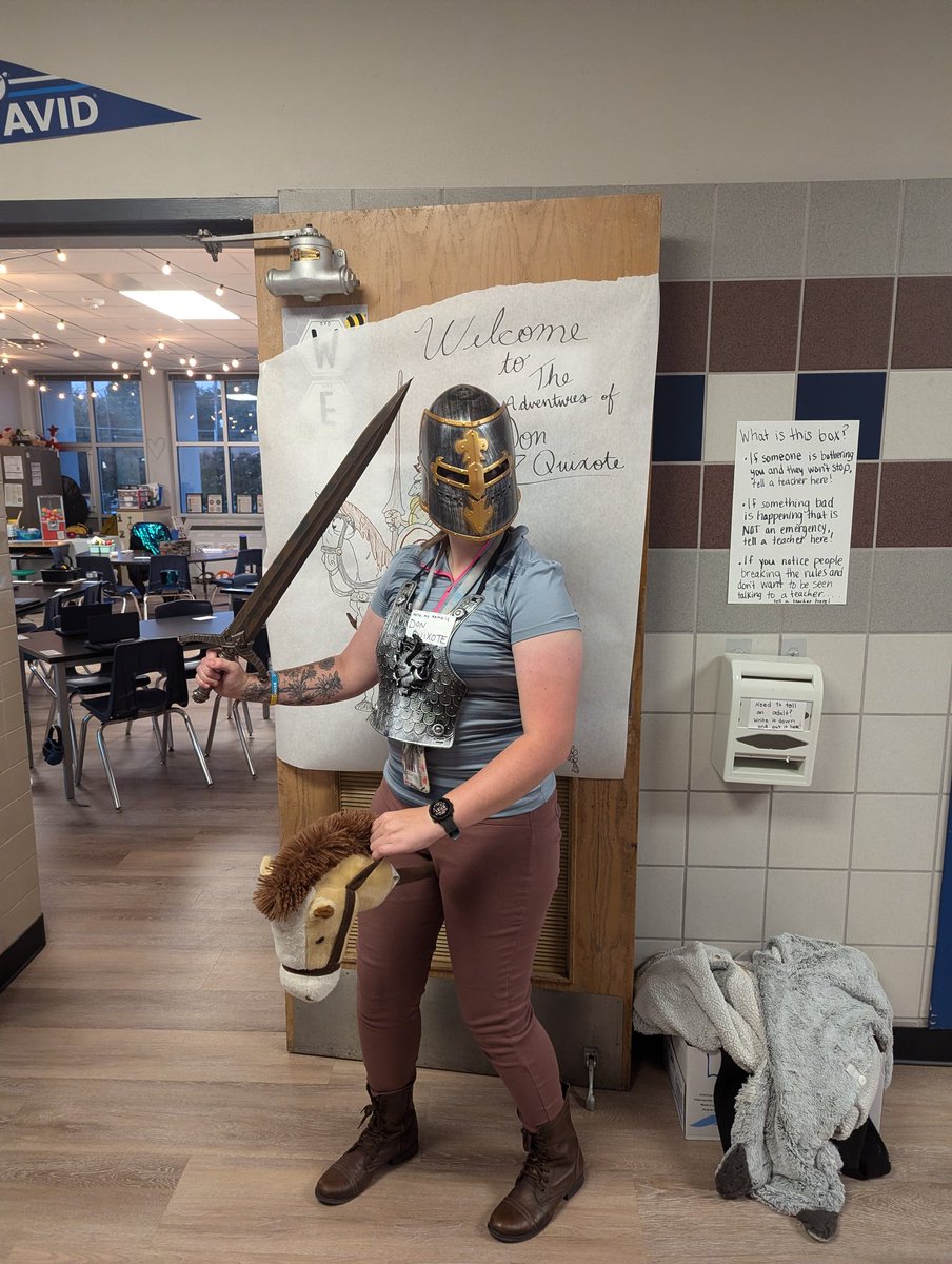 Our 5th grade teacher is getting reading to bring Amplify Don Quixote lessons to life. #RISDBeTheOne